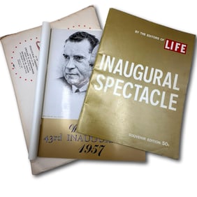 Nixon Eisenhower Inaugural Program and Life Magazine Special Edition