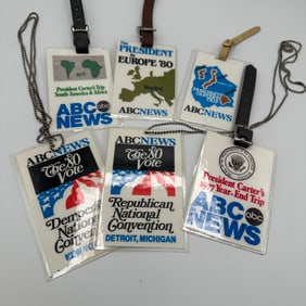Collection of Political Election Coverage Press Passes
