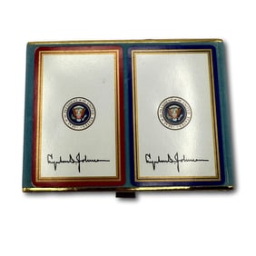 Lyndon B. Johnson Playing Cards with Presidential Seal - New Old Stock Unused