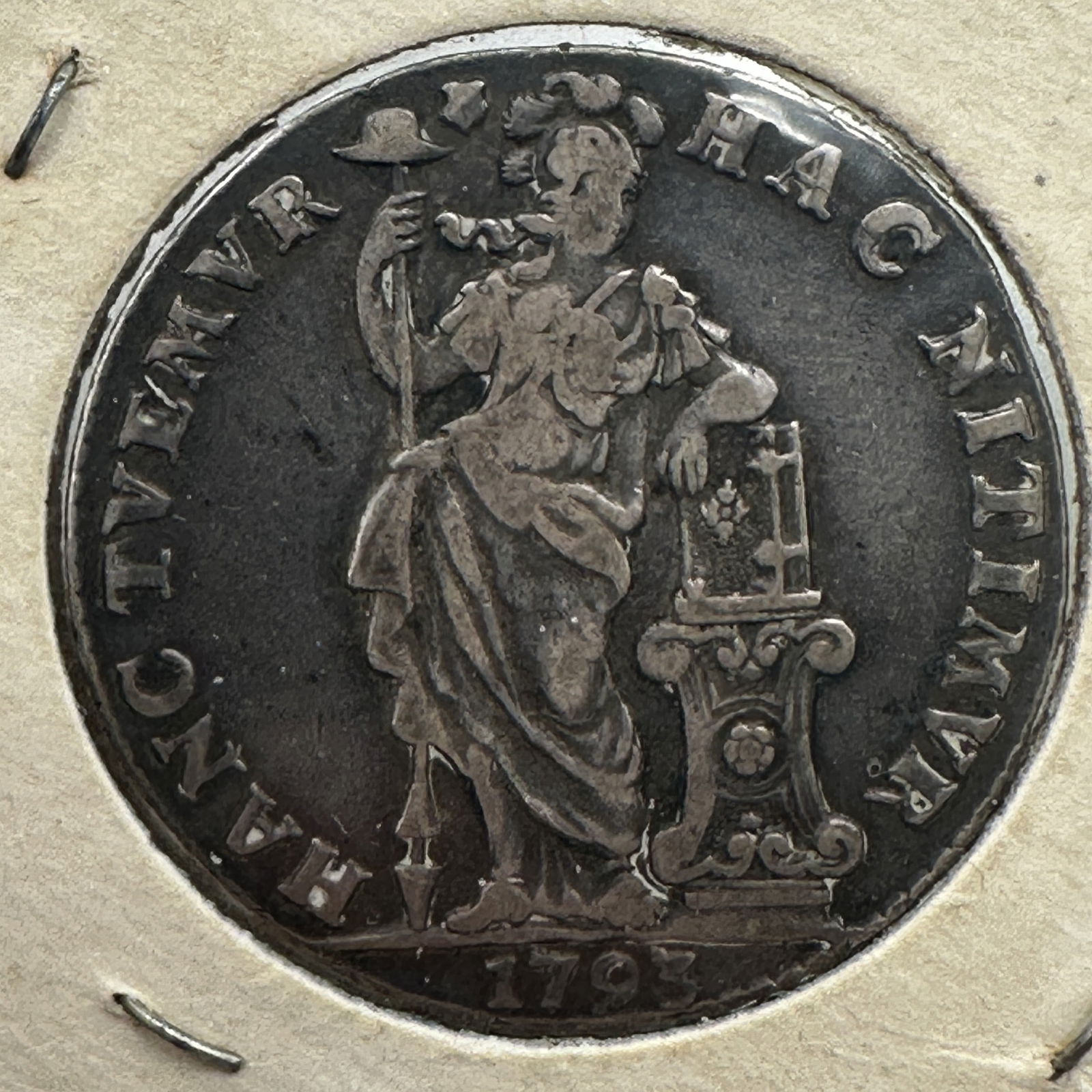 1793 Netherlands Silver Guilder Coin (1 of 2)