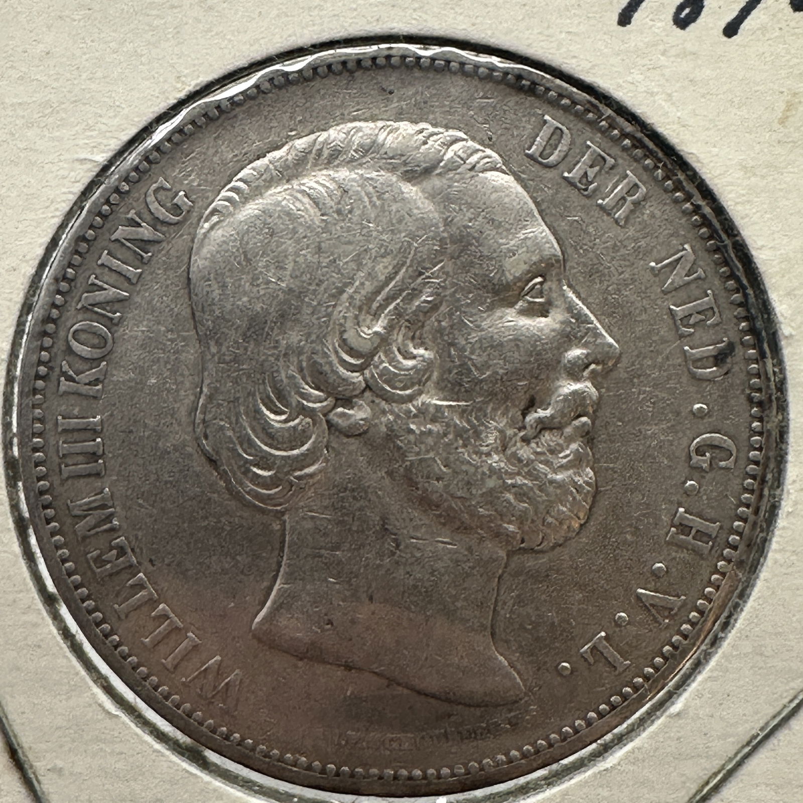 1872 Netherlands 2 1/2 Silver Guilder (1 of 4)