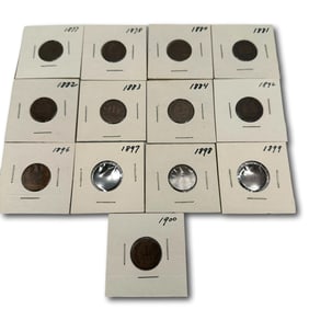 Netherlands Assorted 1 Cent Coins 1877-1900