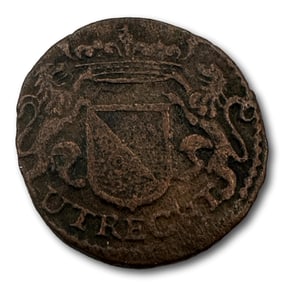 1657 Dutch Colonial Penny Utrecht CIV Traiect