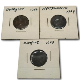 Netherlands - Three 1700's Coins