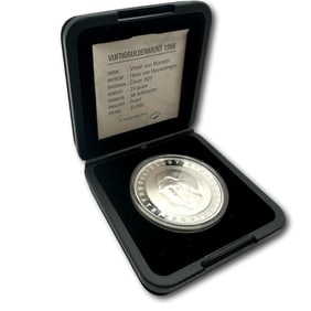 1998 Netherlands 25 Grams Silver Proof Coin - 50 Guilder