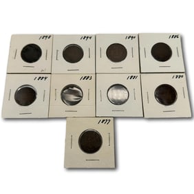 Netherlands 2 1/2 Cents Assorted Dates 1877-1898