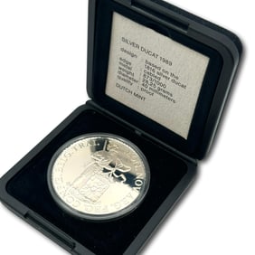 1989 Netherlands Silver Proof Ducat in Presentation Box