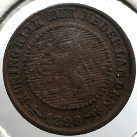Netherlands 1898 Half Cent