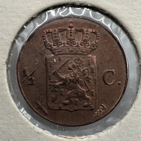 Netherlands 1867 Half Cent