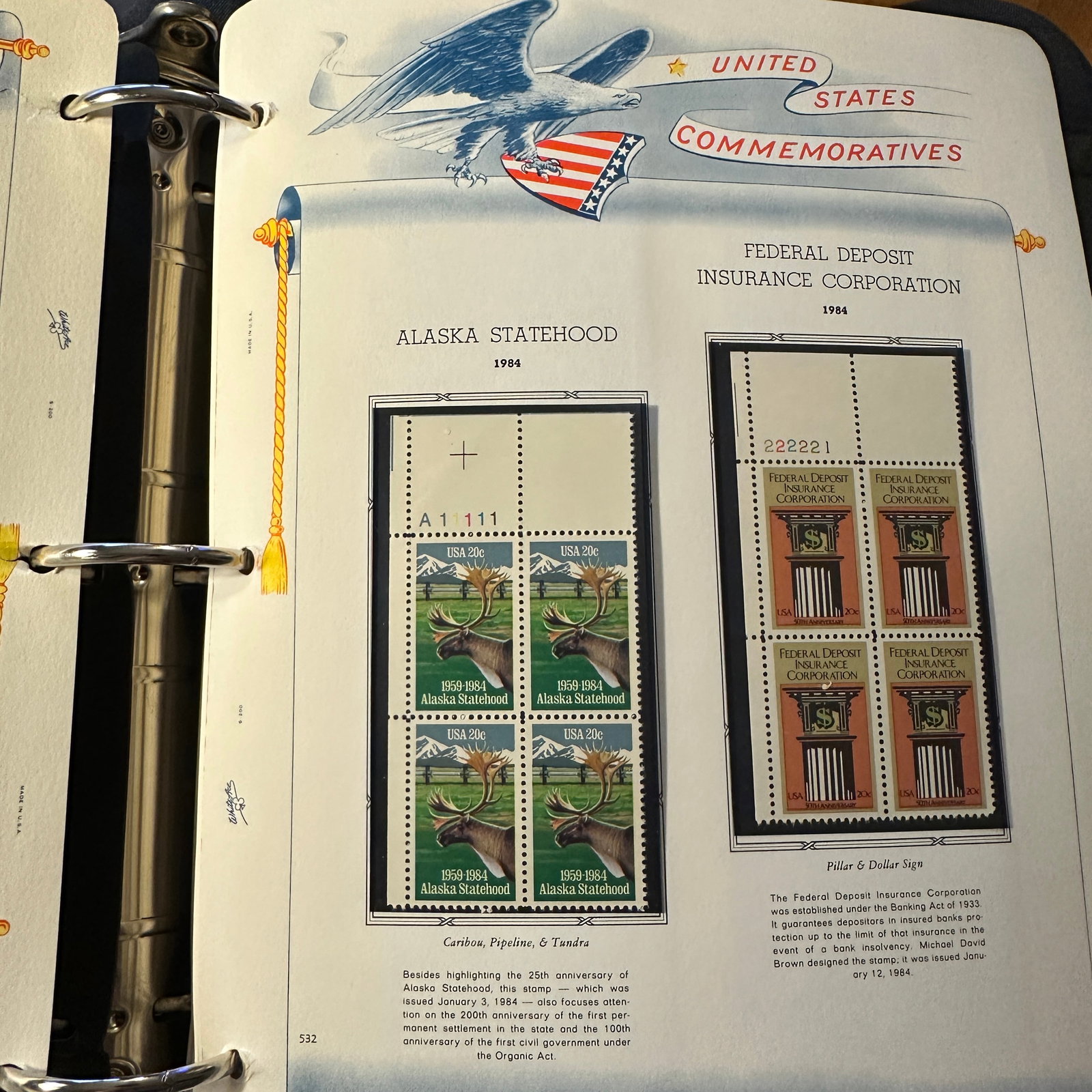 Commemorative US Stamps - 1984-1991 $100's in Unused Stamps (1 of 20)