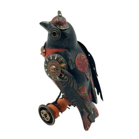 Jim and Tori Mullan Steampunk Whimsical Bird Figurine