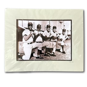Ernie Banks & Chicago Cubs - Reuben Gallery Matted Photo