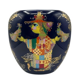 Bjorn Winblad Quatre Couleurs 1970's Era Hand Painted Vase