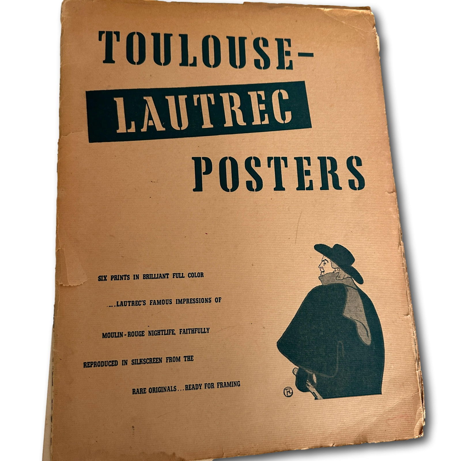 Set of 6 Vintage Toulouse Lautrec Silkscreen Prints (1 of 13)