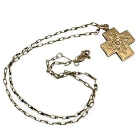 Ladies Greek Style Cross in 14K Gold
