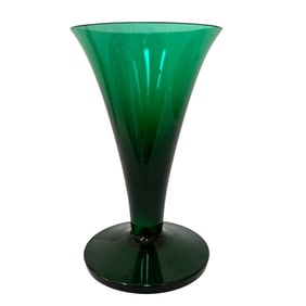 A Single William Yeoward Myrtle Trumpet Goblet