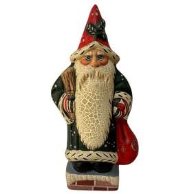 Vaillancourt Folk Art Santa Figurine