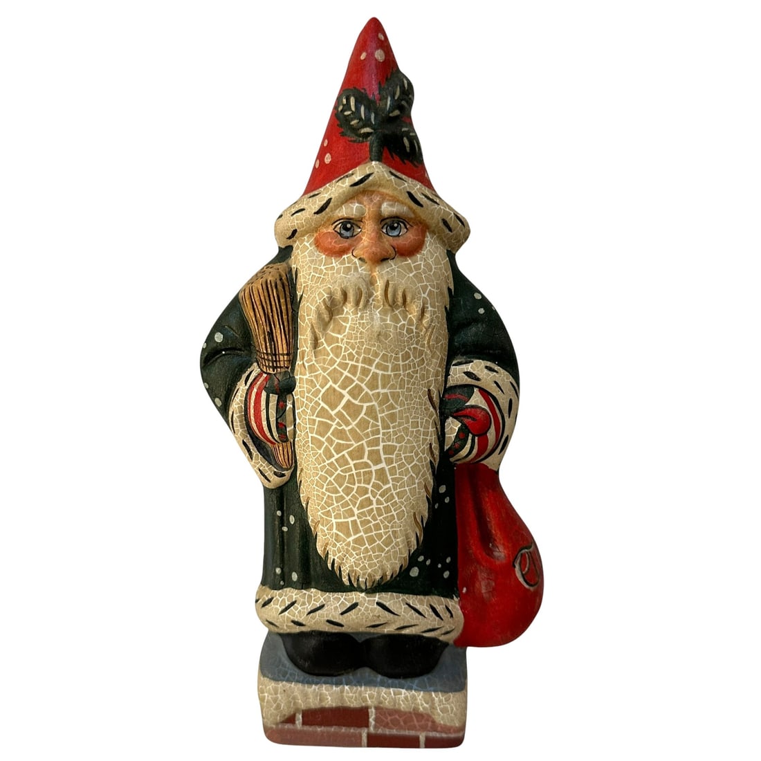 Vaillancourt Folk Art Santa Figurine (1 of 6)