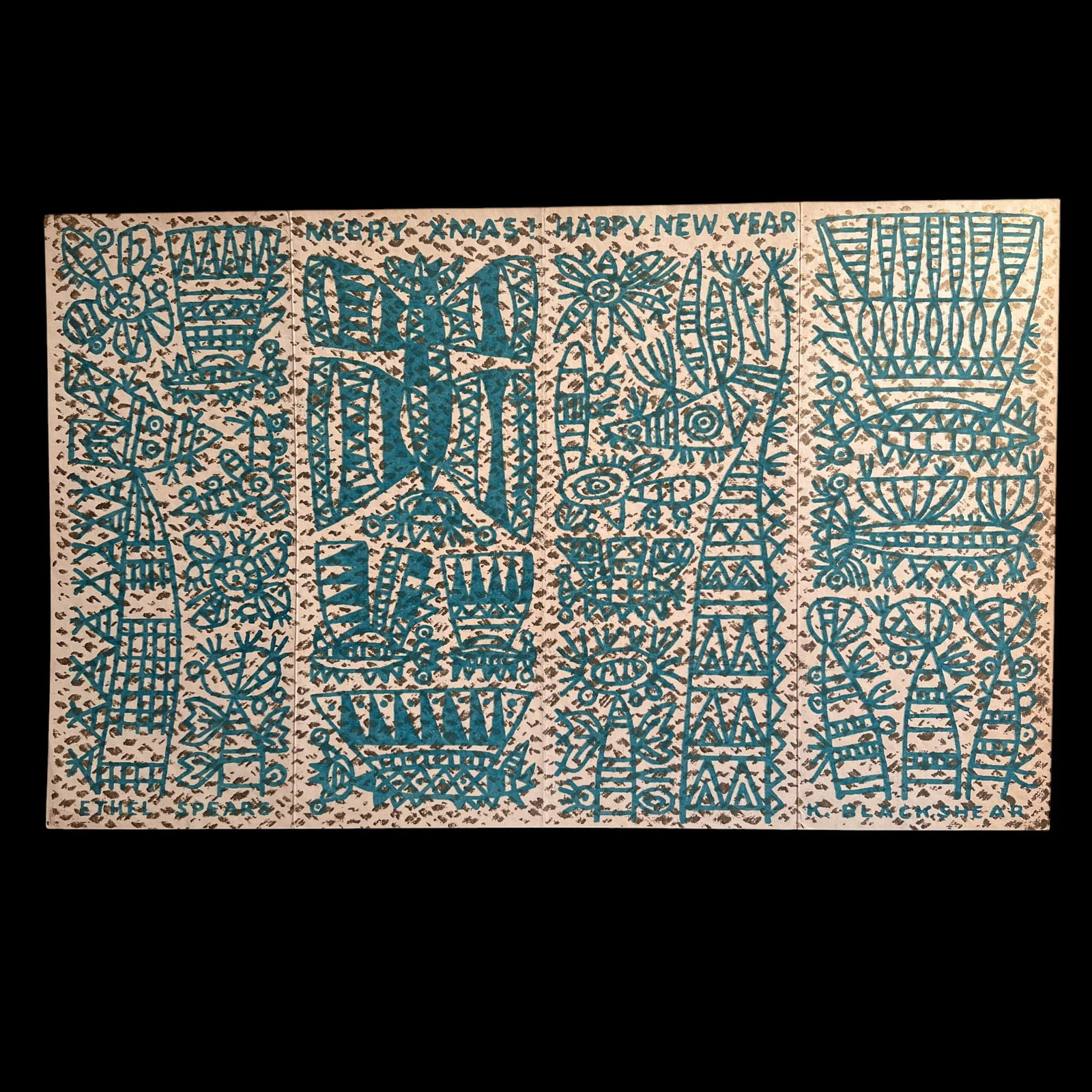 Christmas Greetings from Ethel Spears and Kathleen Blackshear (1 of 4)