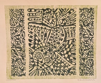 Kathleen Blackshear Insect Relief Print