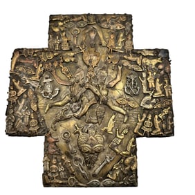 Mexican Folk Art Milagros Cross