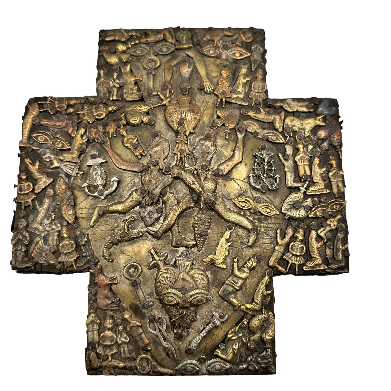 Mexican Folk Art Milagros Cross (1 of 10)