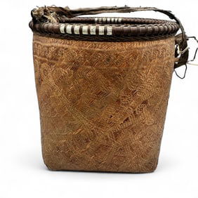 Dyak Tribe Borneo Indonesian Rattan Basket