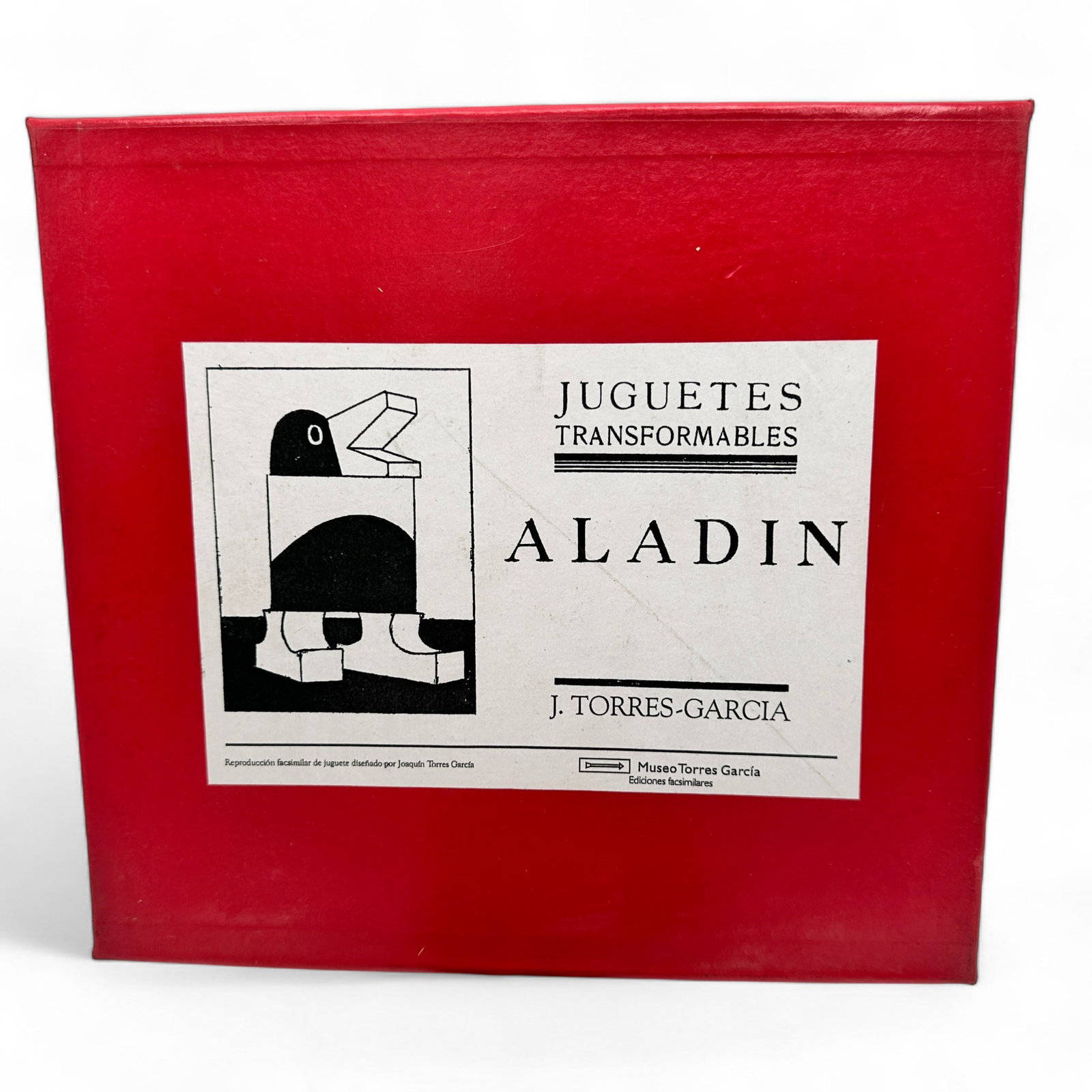 Joaquín Torres-García “Juguetes Transformables Aladín” Wooden Toy Set: Reproduction set of the Juguetes Transformables (“Transformable Toys”) designed by renowned Uruguayan modernist Joaquín Torres-García. Issued by the Museo Torres García, this boxed edition 