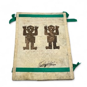 Hand Made Bark Paper Book by Alfonso Garcia Tellez