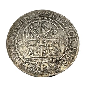 1658 Polish Silver Thaler Coin