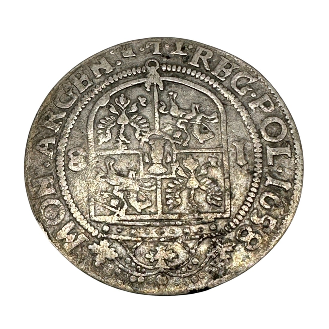 1658 Polish Silver Thaler Coin (1 of 2)