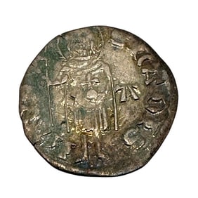 Hungary Maria 1385-1395 AD Denar Huszar 0.54 grams