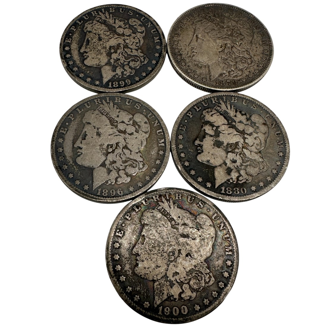 Group of Morgan Silver Dollars and Other Silver Coins (1 of 17)