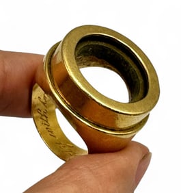 Iconic William Fredericks 18K Gold Ring