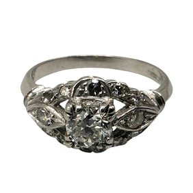 Antique Platinum Diamond Ring