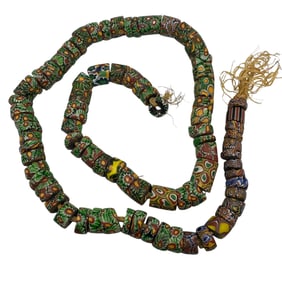 Strand of Antique Venetian Millefiori African Trade Beads