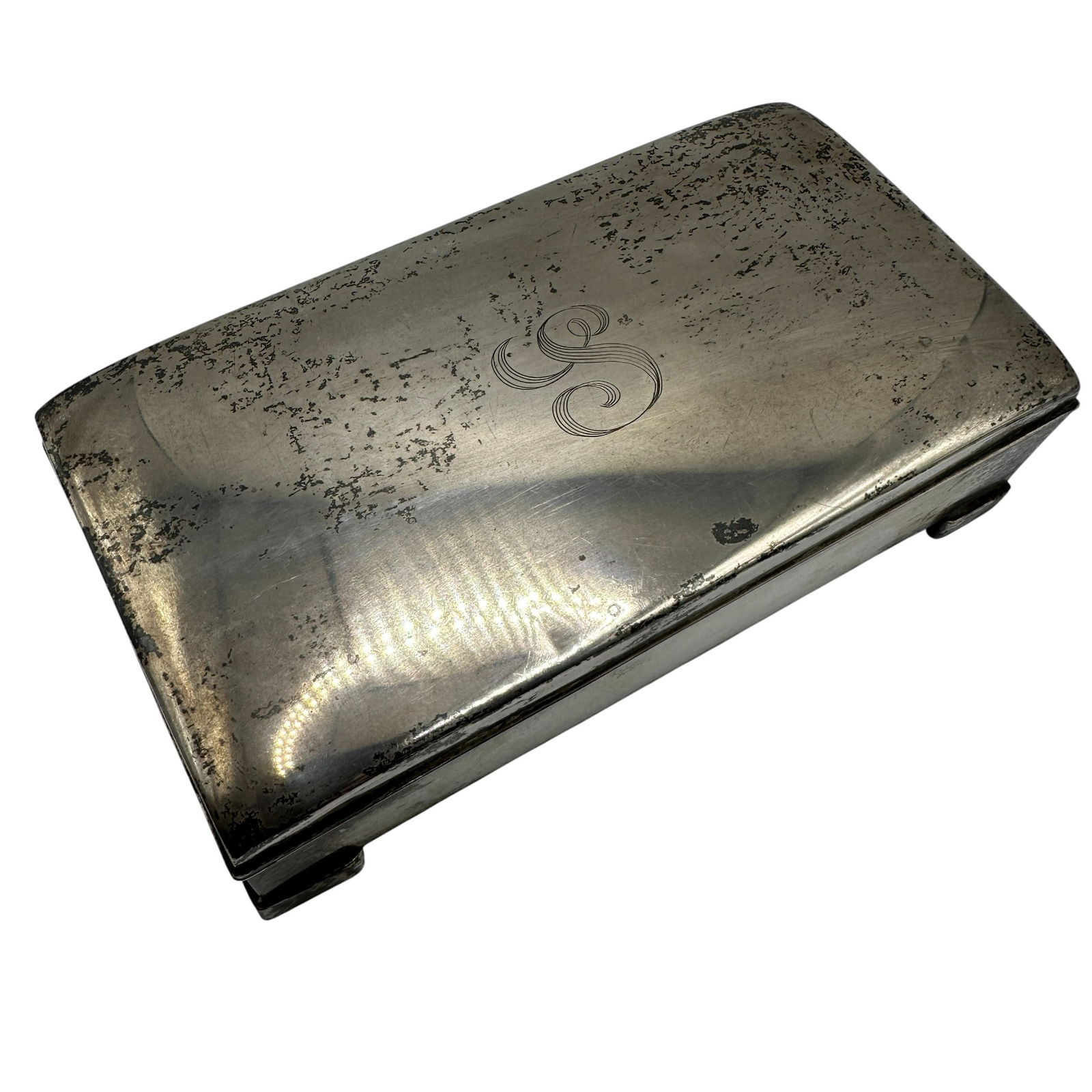 Sterling Silver Wood Lined Box (1 of 6)