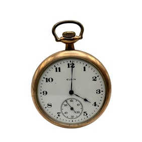 Antique Elgin Gold Plated Pocket Watch