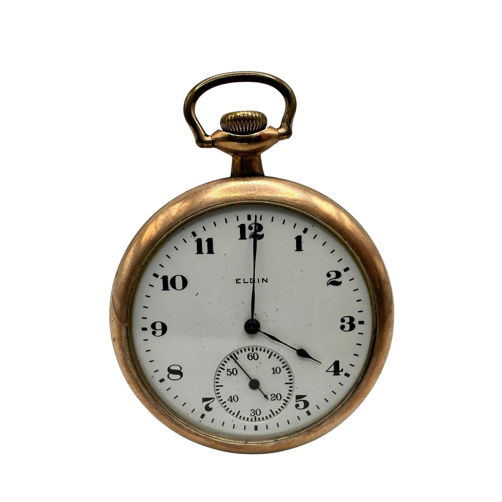Antique Elgin Gold Plated Pocket Watch (1 of 7)