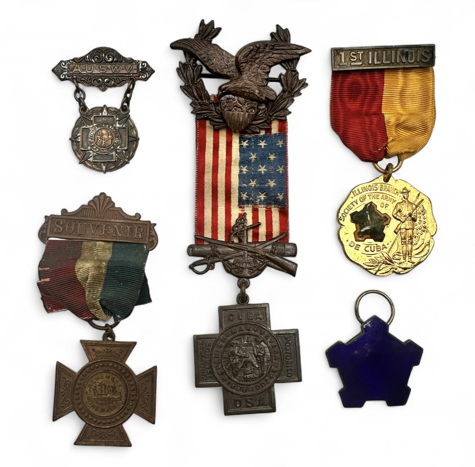 United States Spanish-American War Era Medals and Others: Winning Bidders! To bypass LiveShipping, and use our In-House shipping service, please choose Self-Arranged Shipping at checkout. Refer to photos for additional condition information as they are a par