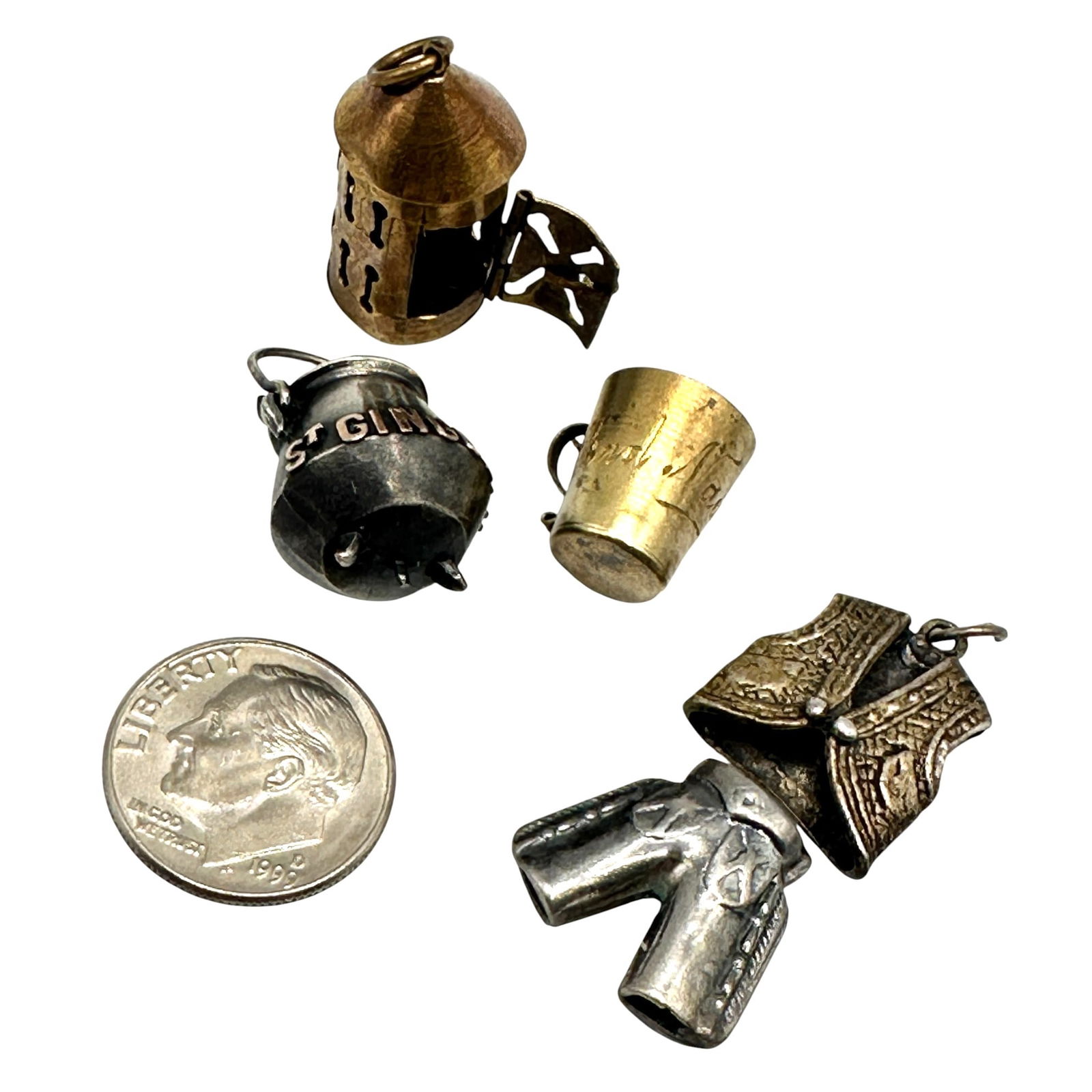 Assorted Antique Charms including Lantern and Toreador (1 of 7)