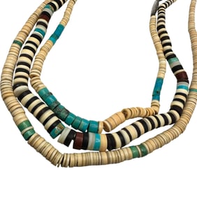 Group of Vintage Heishe Necklaces