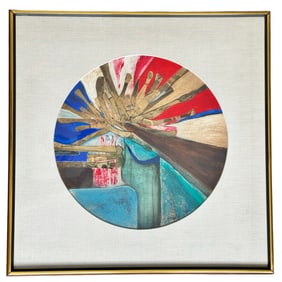 Ralph Moffatt Arnold Mixed Media Untitled Collage Dated 1969