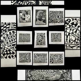 A Collection of 11 Mid Century  Prints by Kathleen Blackshear