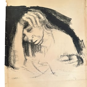 Kathe Kollwitz Pencil Signed Lithograph "Heimarbeit"