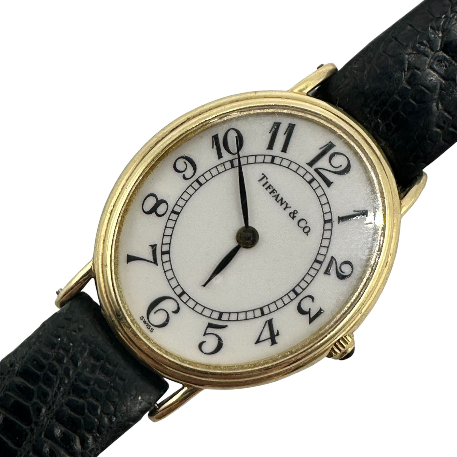 Tiffany & Co Women's 14K Gold Oval Watch (1 of 9)