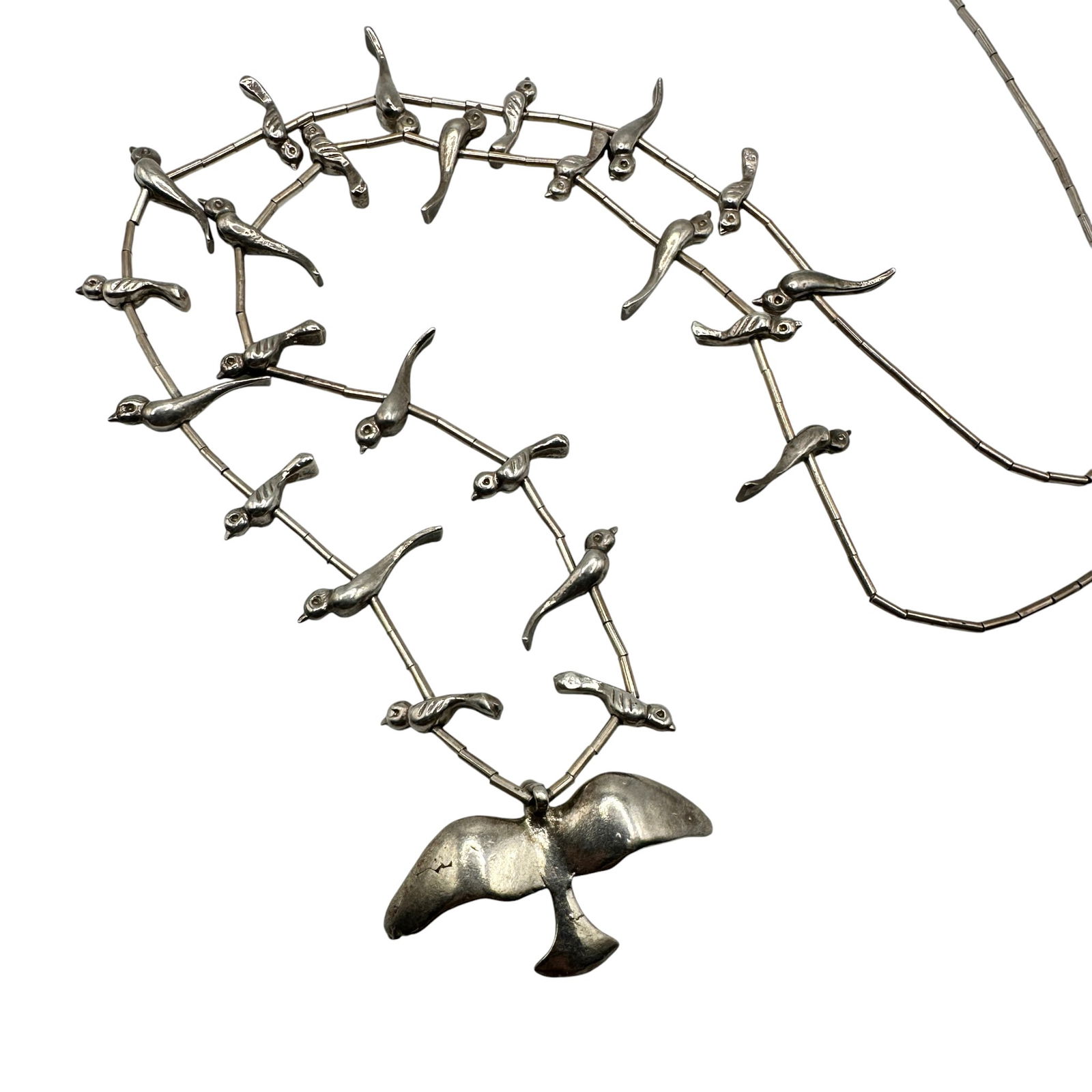 Sterling Silver Native American Fetish Necklace (1 of 5)