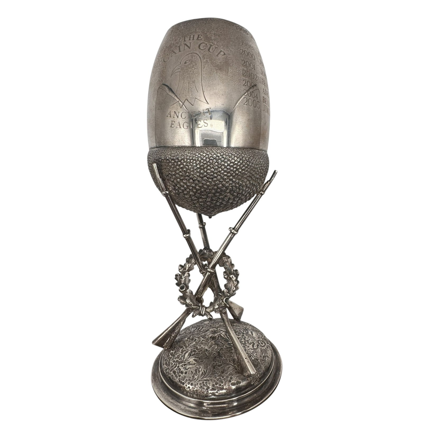 1867 Birmingham Antique Sterling Silver Rifle Marksman Trophy (1 of 20)