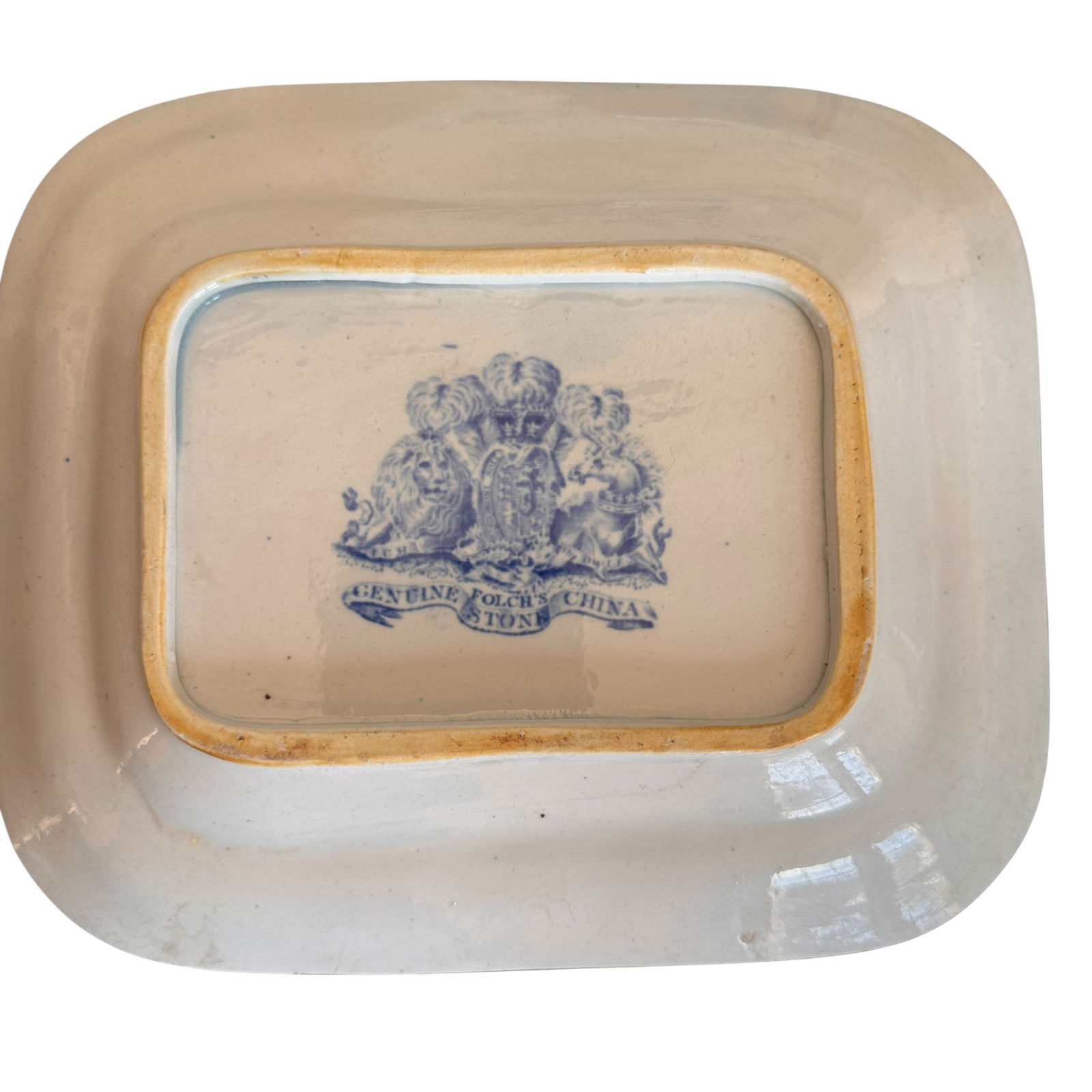 Genuine Folch's Stone China "Bamboo and Basket" Plates Circa 1820 - 14