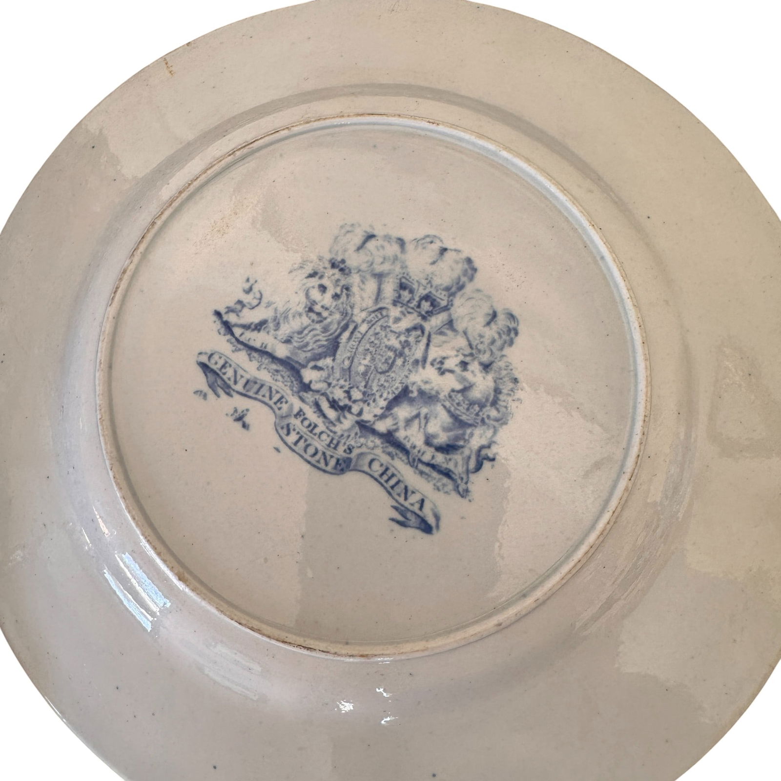 Genuine Folch's Stone China "Bamboo and Basket" Plates Circa 1820 - 6